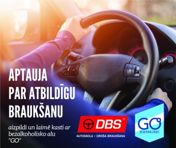 par atbildīgu alkohola lietošanu un drošu braukšanu