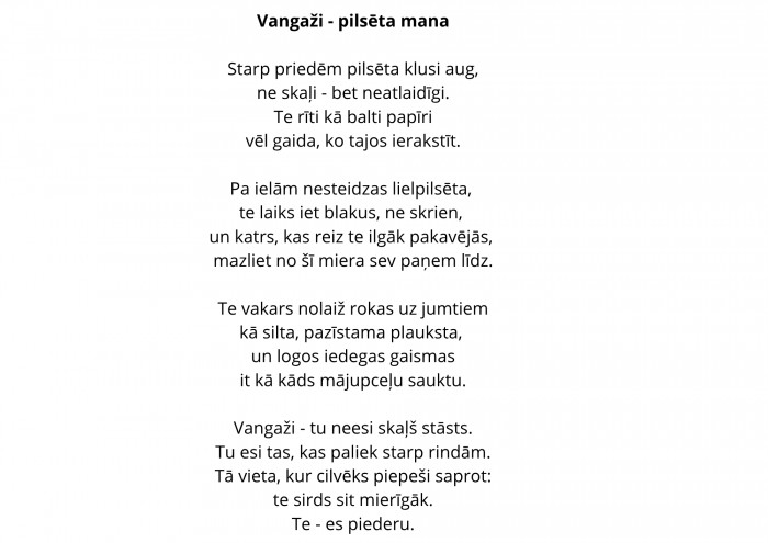 Vangaži-pilsētas mana
